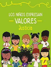 Libro de texto Los niños expresan valores justicia complementario de preescolar